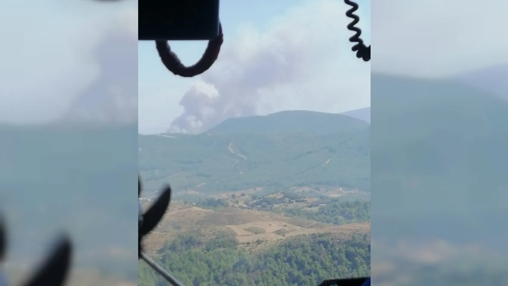 İzmir Menderes'te ormanlık alanda yangın