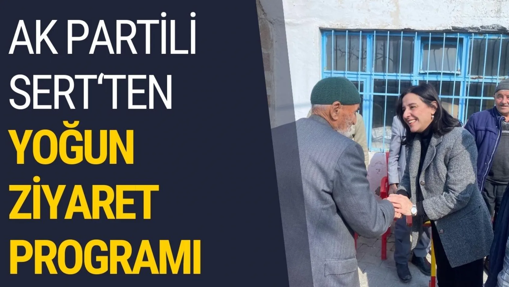 AK Partili Sert Yoğun Ziyaret Programı Gerçekleştirdi