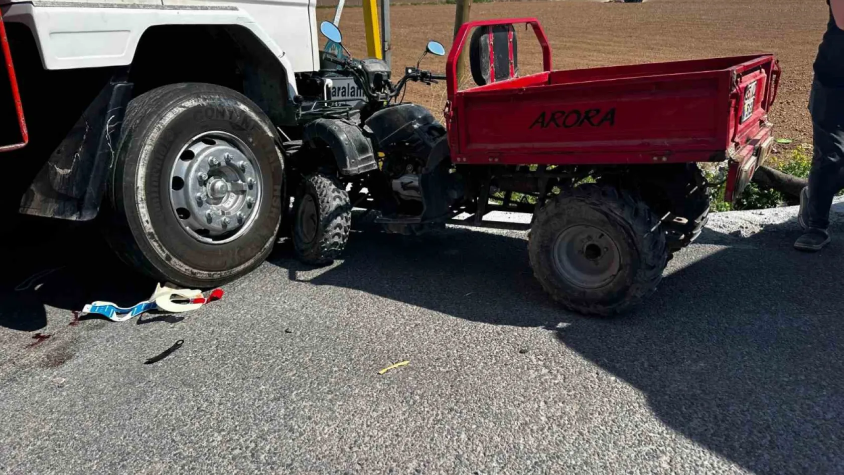 Manisa'da ATV ile kamyon çarpıştı: 1ölü