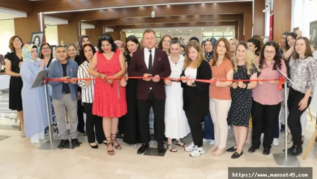 MASMEK Şehzadeler Kursiyerlerinin Yıl Sonu Sergisi Açıldı