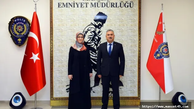 Rektör Kibar'dan Manisa İl Emniyet Müdürü Fahri Aktaş'a Hayırlı Olsun Ziyareti