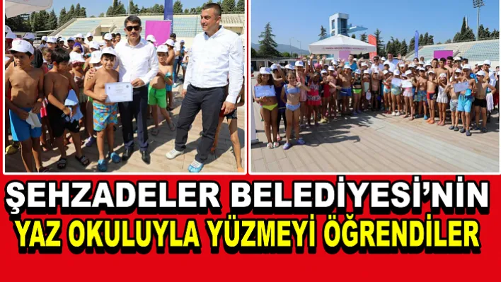 Şehzadeler Belediyesi'nin Yaz Okuluyla Yüzmeyi Öğrendiler