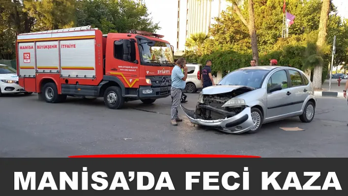 Manisa'daki Kazada 1 Kişi Yaralandı