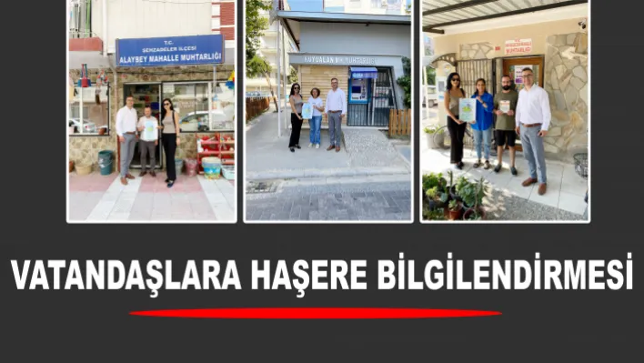 Vatandaşlara Haşere Bilgilendirmesi