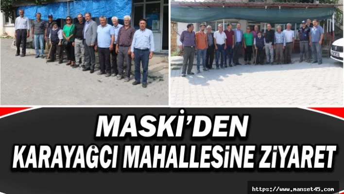 MASKİ'den Karayağcı Mahallesine Ziyaret