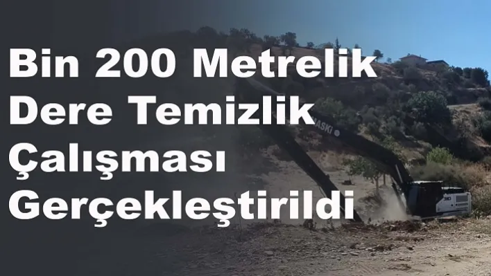 Bin 200 metrelik dere temizlik çalışması gerçekleştirildi