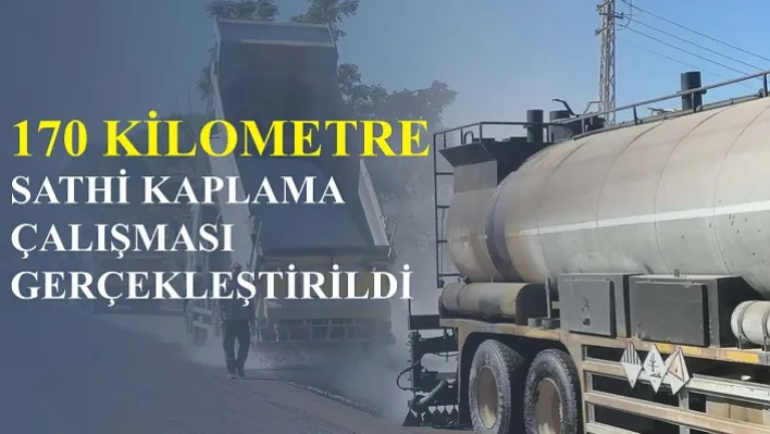 170 Kilometre Sathi Kaplama Çalışması Gerçekleştirildi