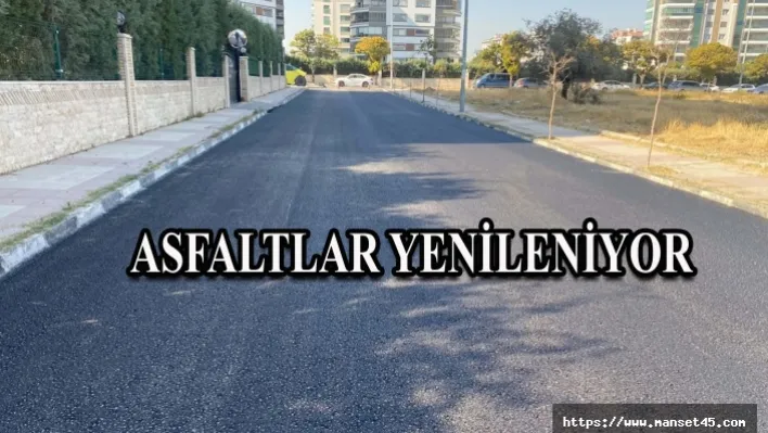 Asfaltlar yenileniyor