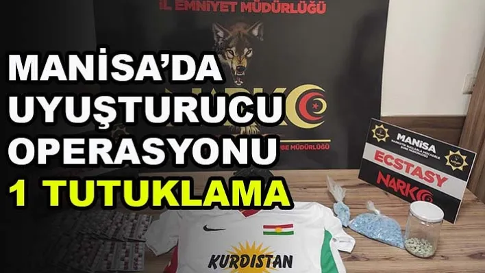 Manisa'da uyuşturucu operasyonunda 1 kişi tutuklandı