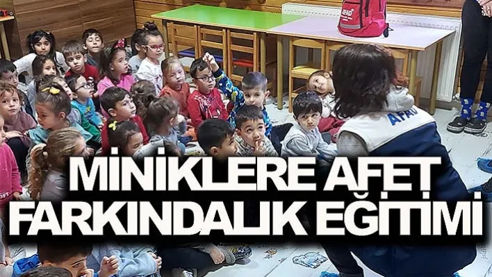 Miniklere Afet Farkındalık Eğitimi