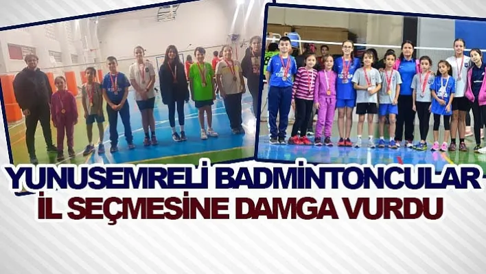 Yunusemreli Badmintoncular İl Seçmesine Damga Vurdu