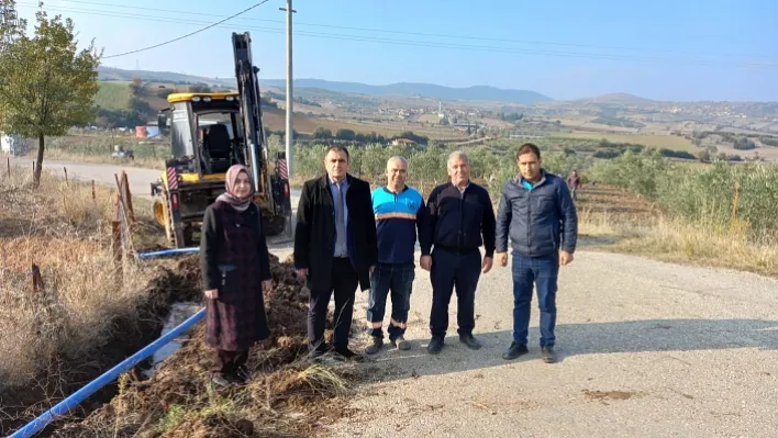 Ahmetli Mahallesinde İçme Suyu Terfi Hattı Çalışmaları Tamamlandı