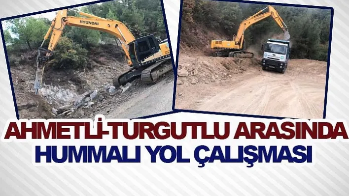 Ahmetli-Turgutlu Arasında Hummalı Yol Çalışması