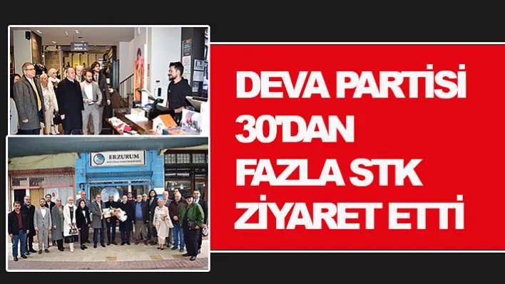 DEVA PARTİSİ 30'DAN FAZLA STK ZİYARET ETTİ