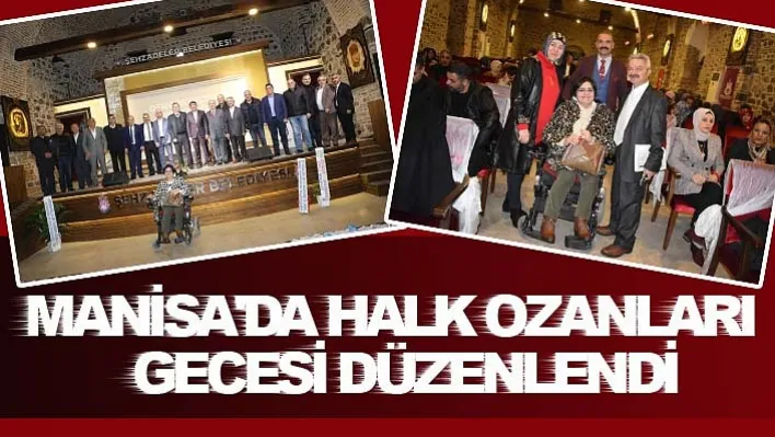 Manisa'da Halk Ozanları Gecesi Düzenlendi