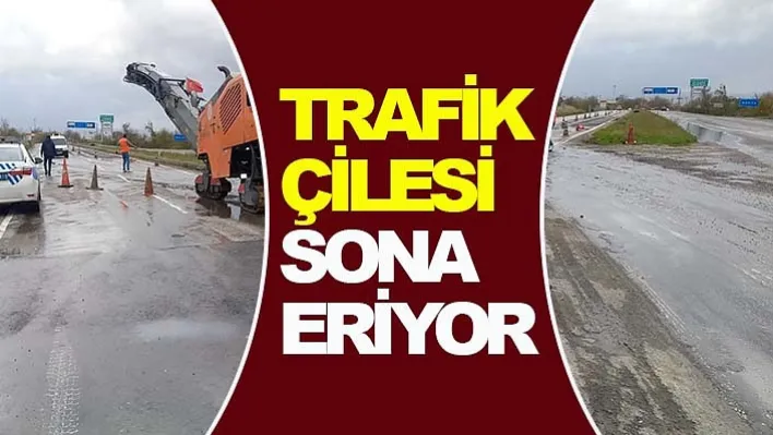 Manisa Turgutlu yolunda trafik çilesi sona eriyor