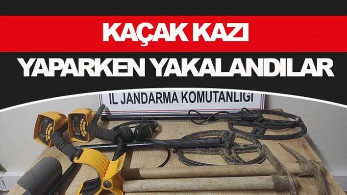 Manisa'da kaçak kazı yapan 2 kişi suçüstü yakalandı