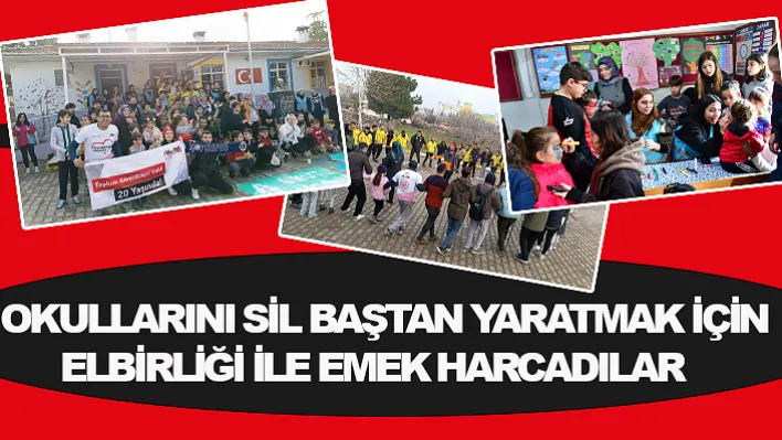 Okullarını sil baştan yaratmak için elbirliği ile emek harcadılar