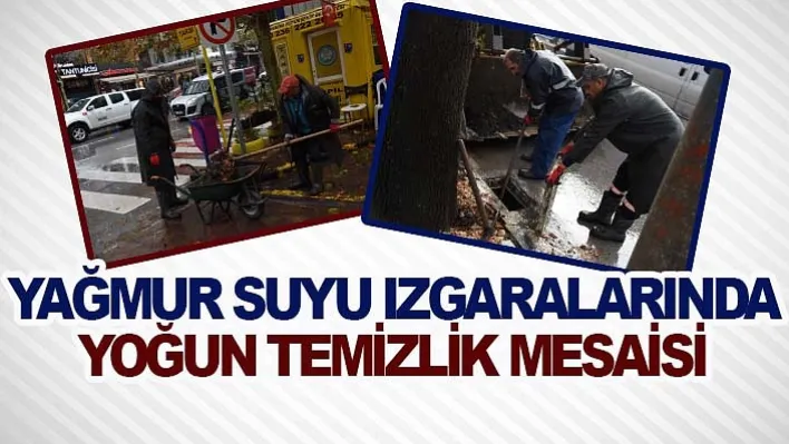 Yağmur Suyu Izgaralarında Yoğun Temizlik Mesaisi