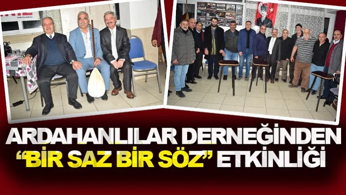 'Bir Saz Bir Söz' Etkinliği Düzenlendi