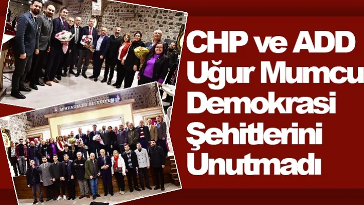 CHP ve ADD Uğur Mumcu Demokrasi Şehitlerini unutmadı