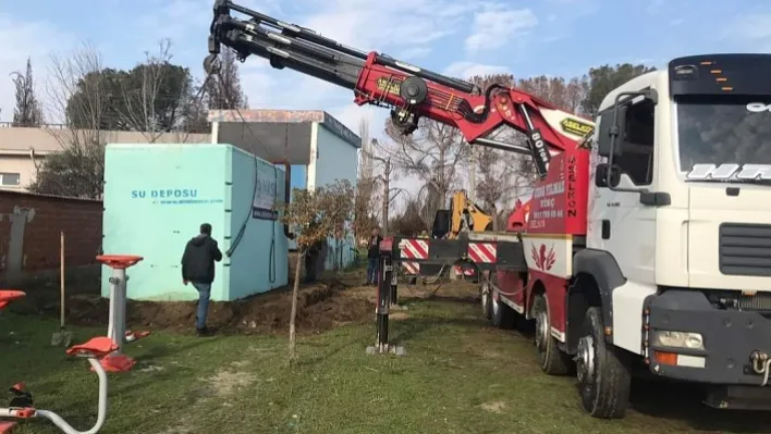 Çökelek'e Yeni Prefabrik İçme Suyu Deposu