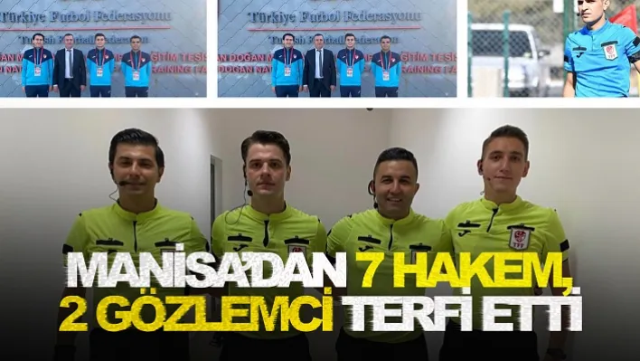 Manisa'dan 7 Hakem, 2 Gözlemci Terfi Etti