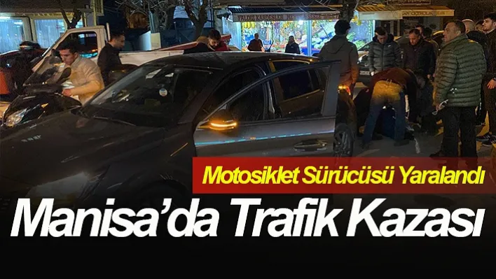 Otomobille Motosiklet Çarpıştı: 1 Yaralı