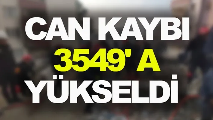 Can Kaybı 3549' a Yükseldi