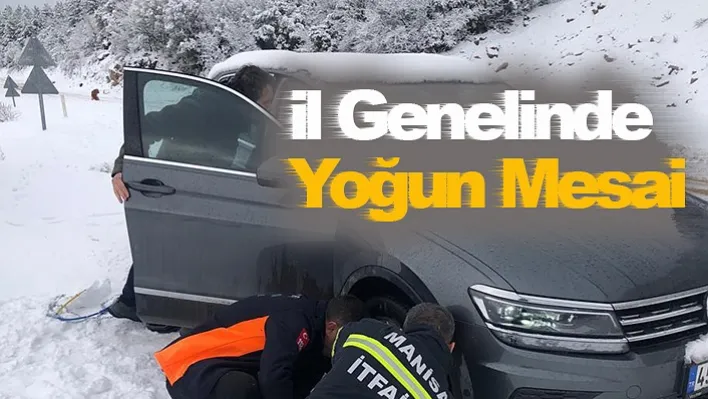 İl Genelinde Yoğun Kar Mesaisi