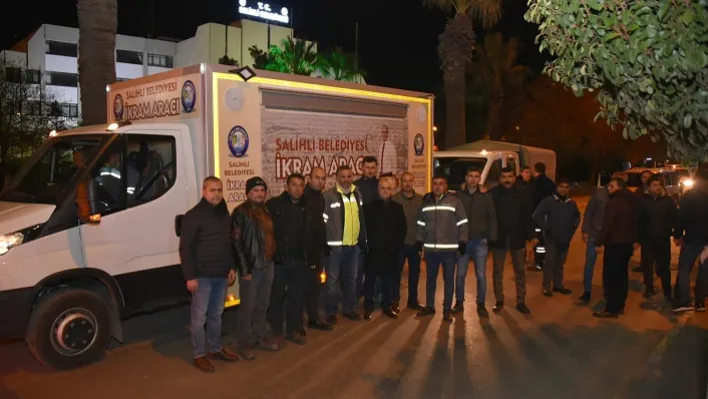 Salihli Belediyesi Hatay Belen'e İş Makinesi Ve Personel Gönderdi