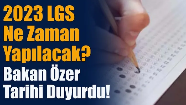 Bakan Özer Tarihi Duyurdu!