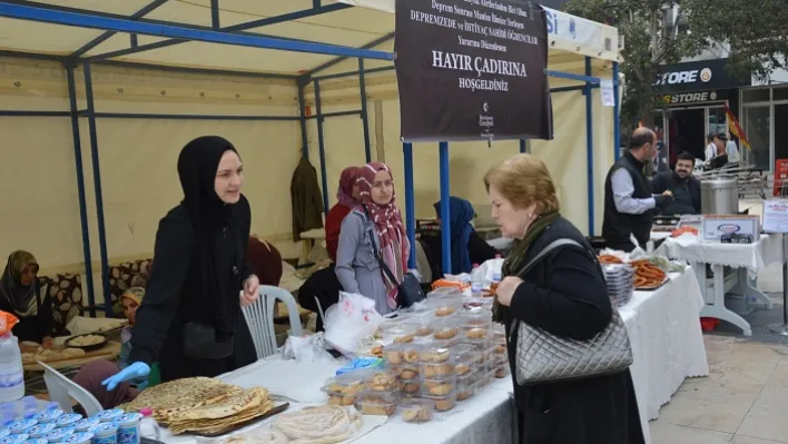 İlim Yayma Cemiyeti Manisa Şubesi'nden Depremzede Öğrenciler İçin Hayır Çadırı