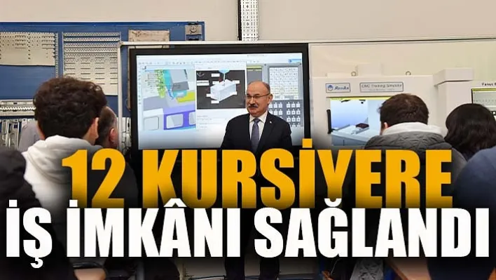 Manisa'da CNC Operatörlüğü Eğitimi Alan 12 Kursiyere İş İmkânı Sağlandı