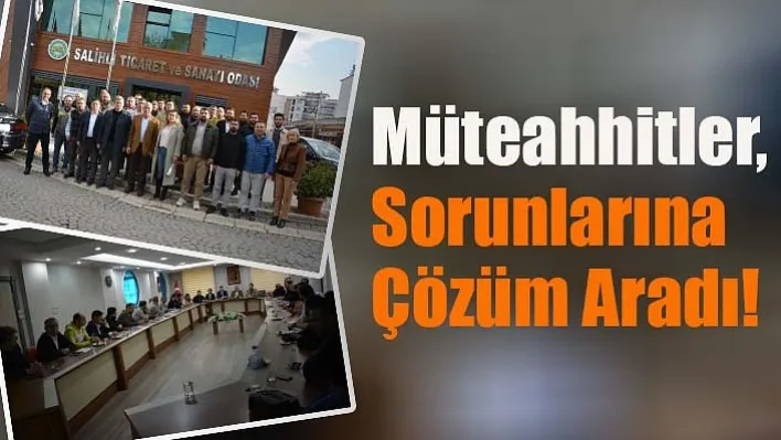 Müteahhitler, Sorunlarına Çözüm Aradı