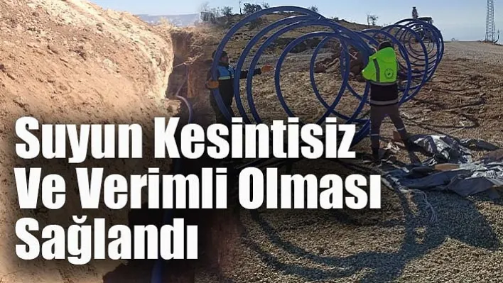 Suyun Kesintisiz Ve Verimli Olması Sağlandı