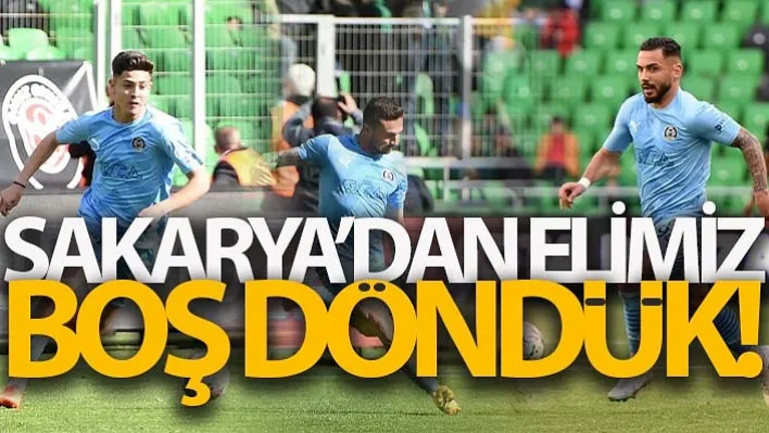 Sakaryaspor:2 - Manisa Fk:0