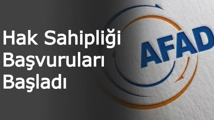 Hak Sahipliği Başvuruları Başladı