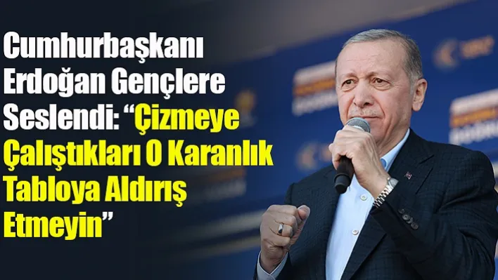 Cumhurbaşkanı Erdoğan Gençlere Seslendi: 'Çizmeye Çalıştıkları O Karanlık Tabloya Aldırış Etmeyin'