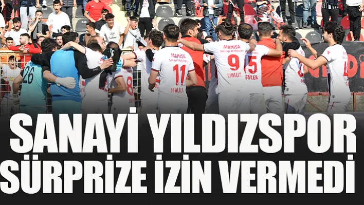 Sanayi Yıldızspor Sürprize İzin Vermedi