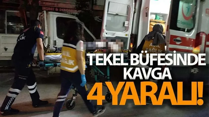 Yunusemre'de Tekel Büfesinde Kavga! 4 Yaralı