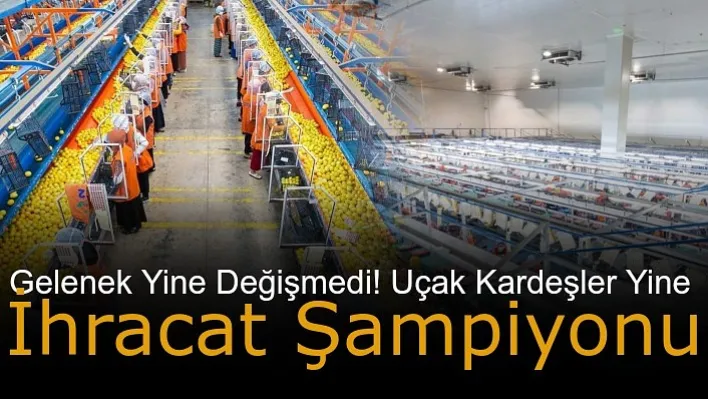 Gelenek Değişmedi! Uçak Kardeşler Yine İhracat Şampiyonu