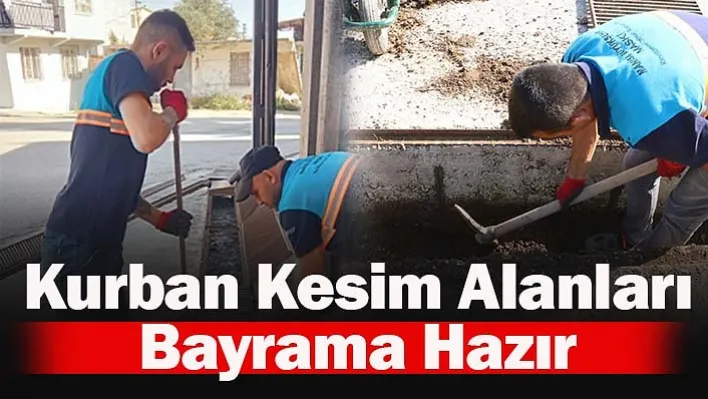 Manisa'da Kurban Kesim Alanları Bayrama Hazır