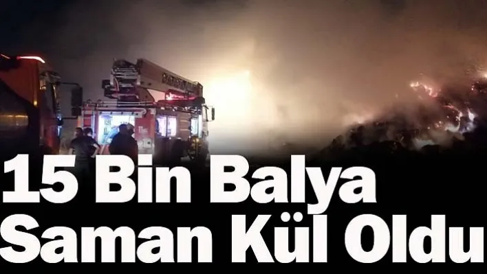 15 Bin Balya Saman Kül Oldu