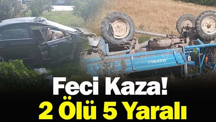 Afyonkarahisar'da Feci Kaza! 2 ölü 5 yaralı