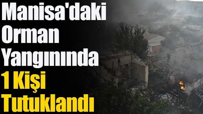 Manisa'daki Orman Yangınında 1 Kişi Tutuklandı