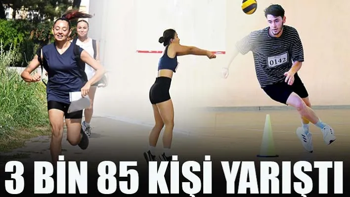 180 öğrencinin alınacağı CBÜ Spor Bilimleri Fakültesi giriş sınavlarında 3 bin 85 kişi yarıştı