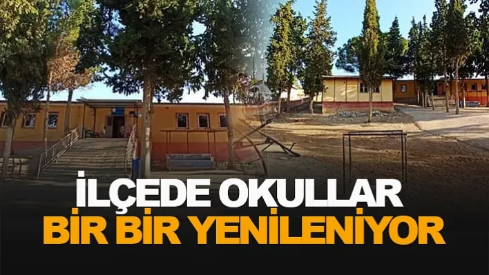 İlçede Okullar Bir Bir Yenileniyor