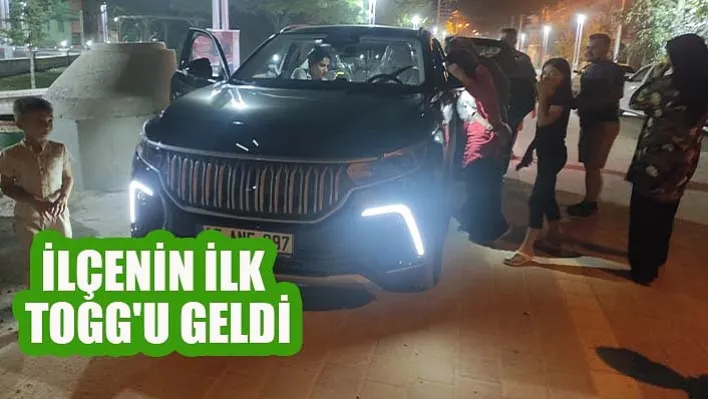 ilçenin ilk Togg'u geldi