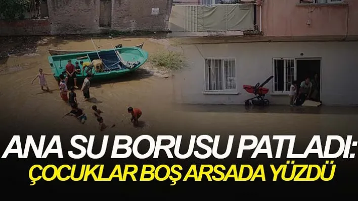 Karşıyaka'da evleri ve sokakları su bastı